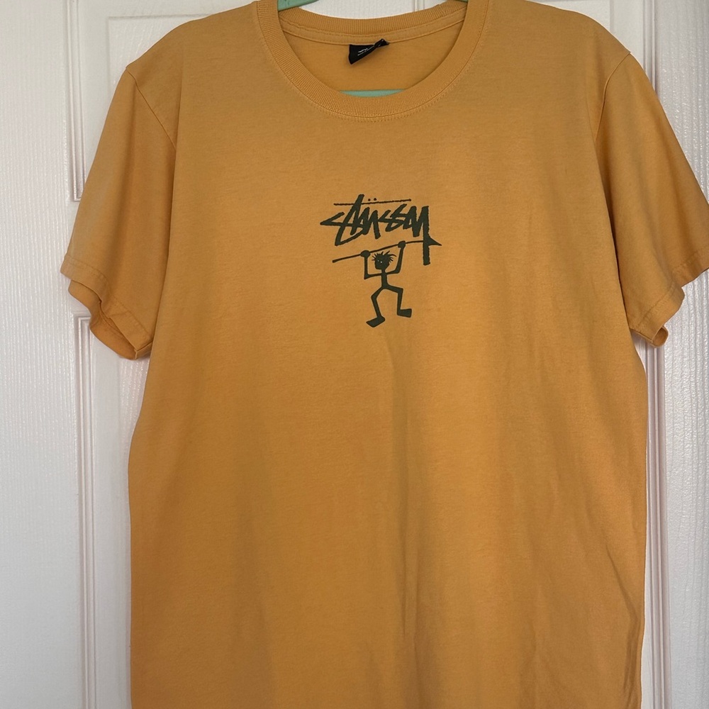 Stussy Yellow Short Sleeve Tee Classic Streetwear